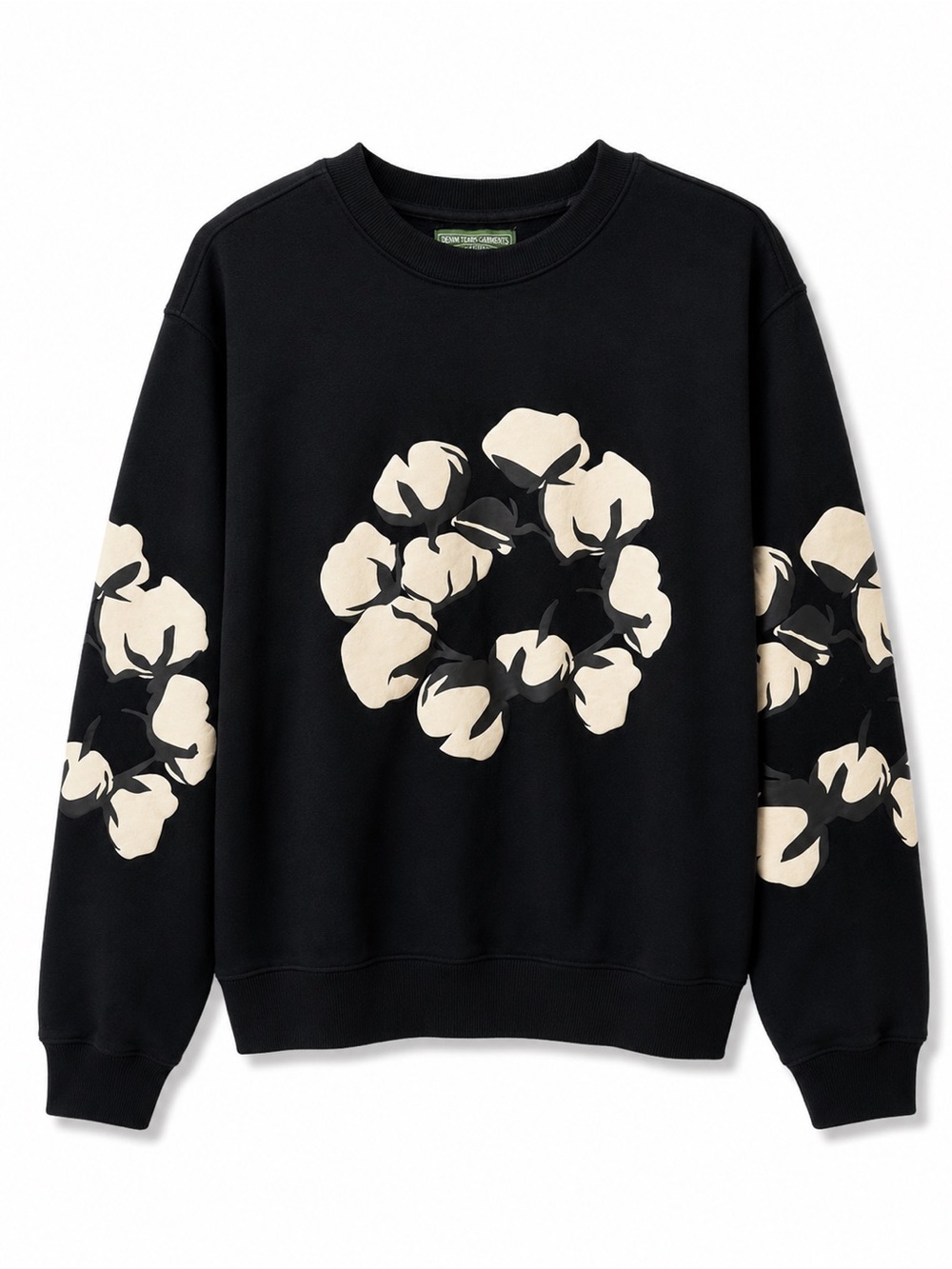 Denim Tears The Cotton Wreath Another Country Crewneck Sweatshirt Black L